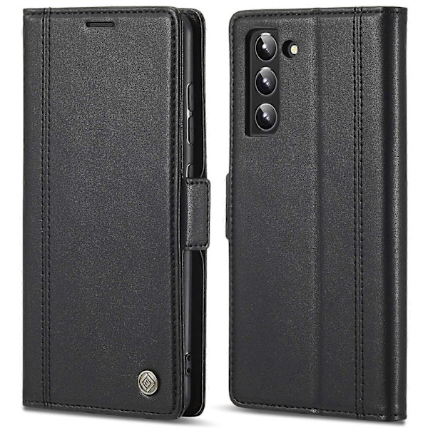 LC.IMEEKE Stand Wallet Funktion PU Læder Folio Flip Telefon Cover til Samsung Galaxy S22+ 5G