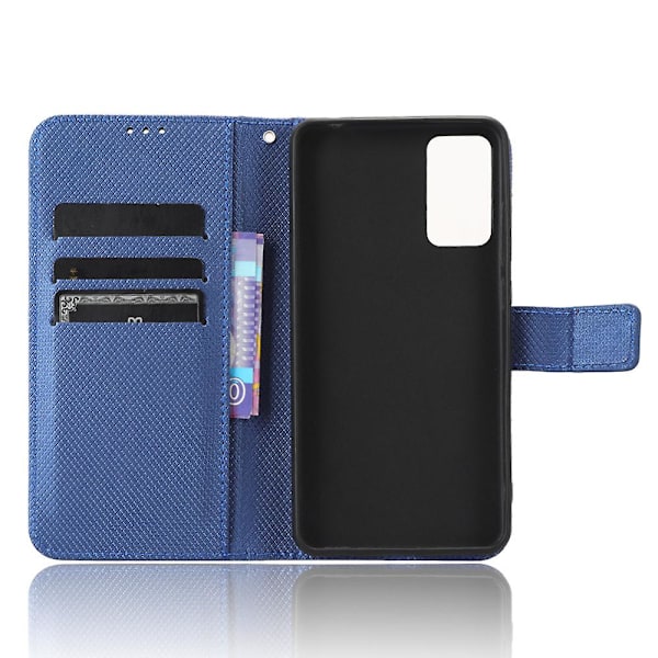 För Tcl Ion X Diamond Texture Läder Phone Case anti-scratch Cover Blue
