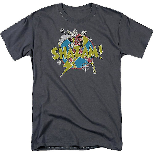 Action Pose Shazam Dc Comics T-shirt Tøj M