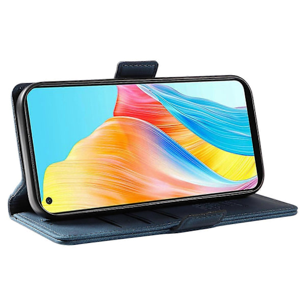 YIKATU YK-005 För Oppo A78 4G PU Läder Plånboksfodral Skinn-touch Ställ Flipskydd Multicolor Style A