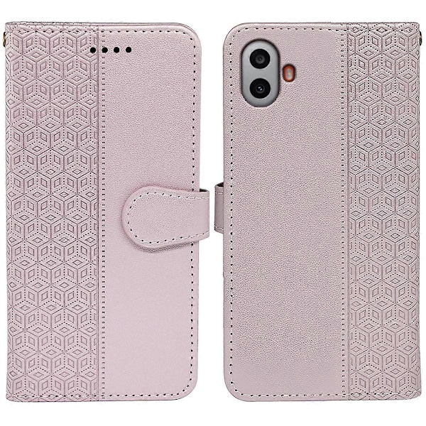 För Nothing CMF Phone 1 Plånboksfodral Mönsterpräglat Läder Flipfodral - Grön Multicolor Rose Gold
