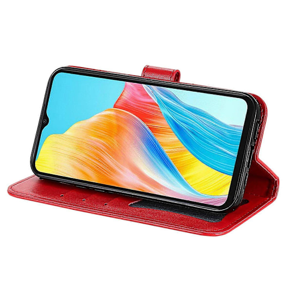 Til Oppo A38 4G Etui Slankt Anti-drop Pung Stativ PU Læder Cover Multicolor Style D