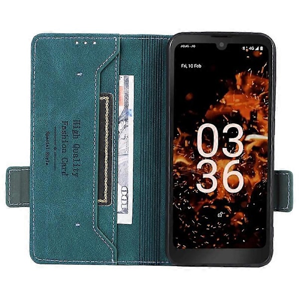 Til Orbic Fun+ 4G Etui Mobiltelefon Cover Stødsikkert PU Læder Wallet Stand Shell- Multicolor Blue