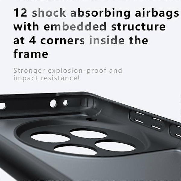 Frosted deksel TPU+PC med airbag-beskyttelse for OnePlus 12 5G
