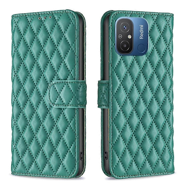 BINFEN COLOR BF Style-14 til Xiaomi Redmi 12C 4G Præget PU Læder Telefon Wallet Case Stand