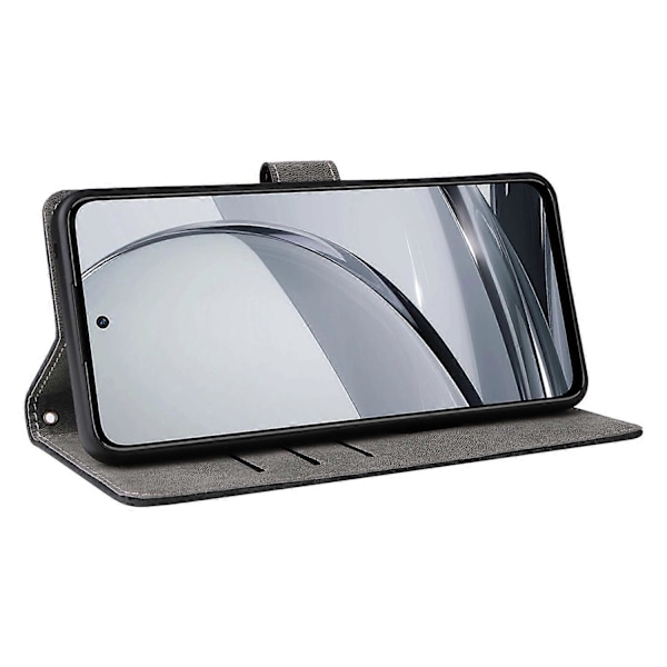 Til ZTE nubia Focus Pro Wallet Case RFID-blokering PU Læder Cover Stand View - Grøn Multicolor Black