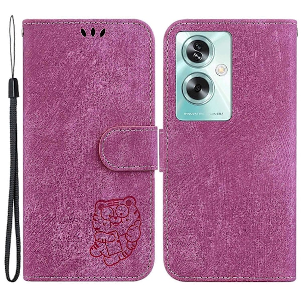 Plånboksfodral i PU-läder med stativ för Oppo A79 5G/A2 5G Multicolor Rose