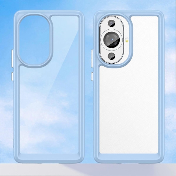 För Huawei nova 11 Pro/nova 11 Ultra Transparent Telefonfodral TPU+Akryl Smartphone Skal Multicolor Style C