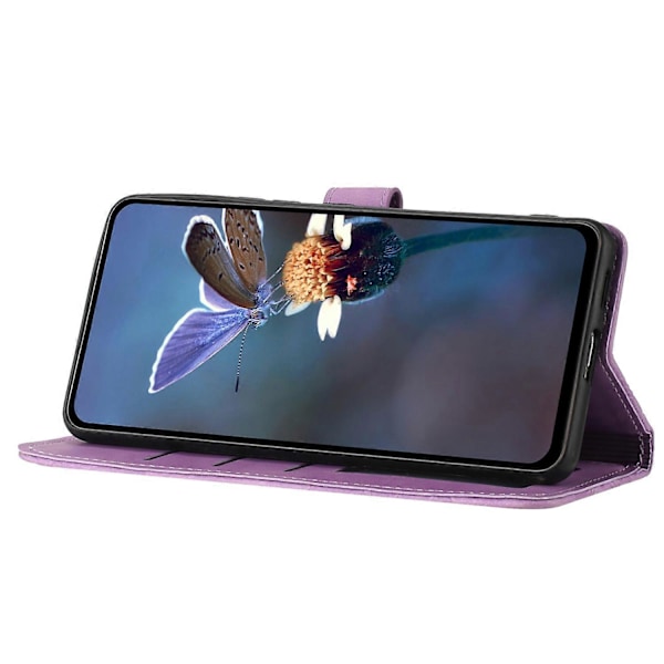 Blommig PU-läder plånboksfodral med stativ för iPhone 12 Pro Max 6,7 tum Multicolor Style B