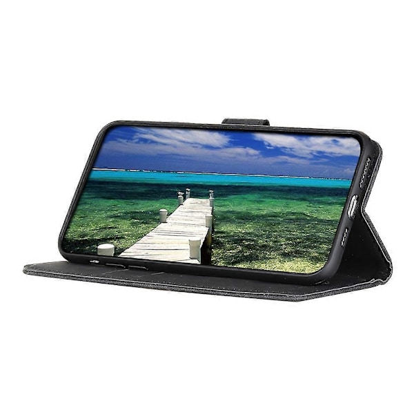 KHAZNEH Fodral för Samsung Galaxy A05s 4G Retro Textur PU Läder Plånbok Mobiltelefon Skydd Multicolor Style A