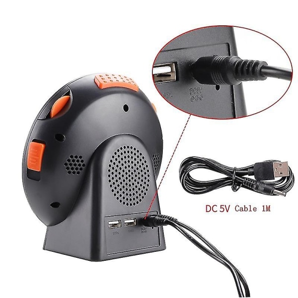 3-i-1 vibrerande larm Blinkande ljus Led väckarklocka Snooze Bed Shaker Wake Up Ringing För tunga sovande döva Senior USB laddare EU Plug