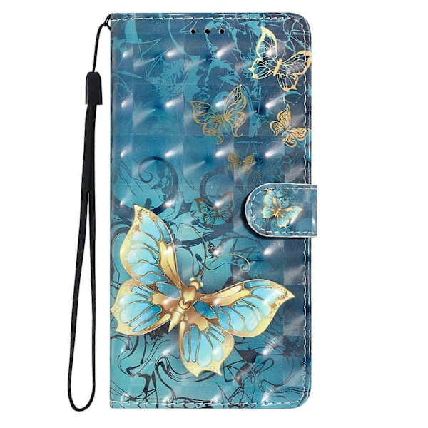 Til Samsung Galaxy S23 FE Etui Wallet PU Læder 3D Mønster Print Telefon Cover Multicolor Style B