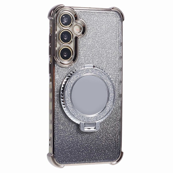Glitter Gradient Kickstand TPU-telefoncover til Samsung Galaxy A55 5G Multicolor Style B