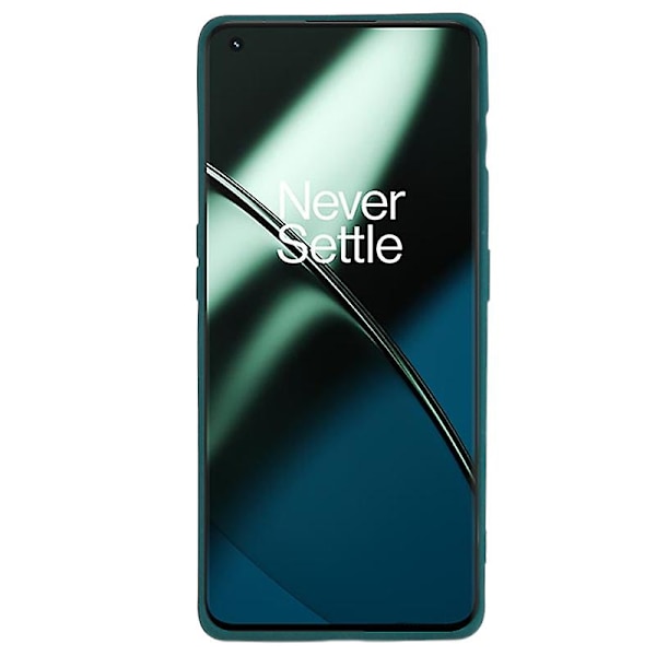 Mjukt Tpu phone case för Oneplus 11 5g , dubbelsidigt matt skyddande cover Green