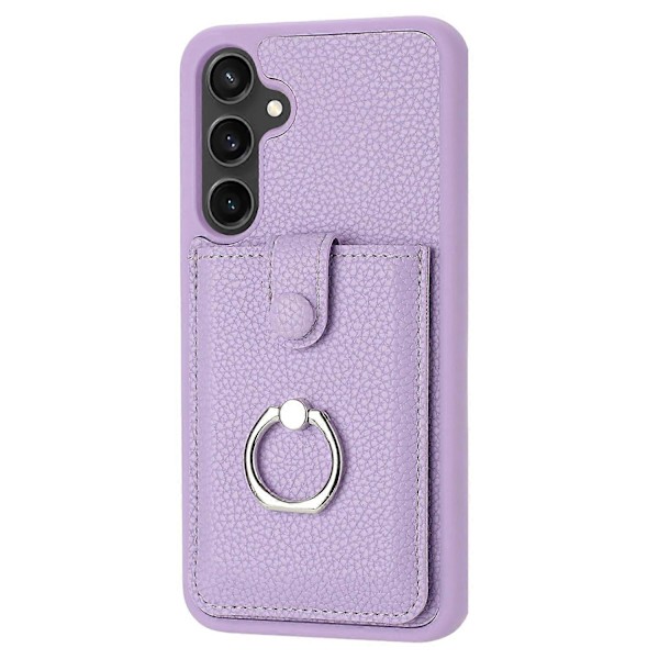 Samsung Galaxy A16 5G/A16 4G -kotelo, korttipaikat, nahkainen takakansi ja rengasteline Multicolor Style F