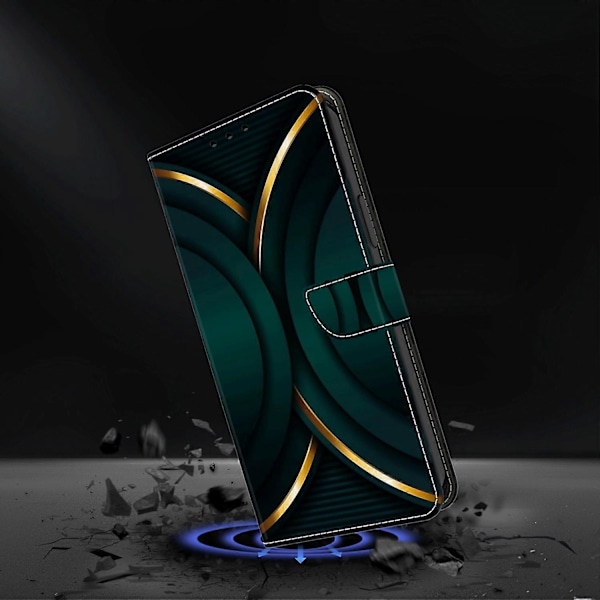 Til Xiaomi Redmi Note 13 4G Wallet Telefon Cover Anti-Fald 3D Mønster Print Læder Flip Cover Multicolor Style H