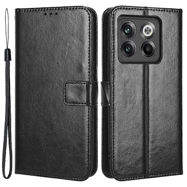 Etui med stativ til OnePlus 10T 5G/Ace Pro 5G, PU-læder + TPU Anti-slid Anti-fald Telefonpung Shell