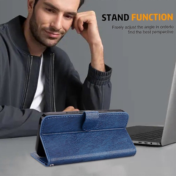 Til Samsung Galaxy A34 5G Fuld Beskyttelse Ensfarvet PU Læder Wallet Case Mobiltelefon Stand Cover Multicolor Style C