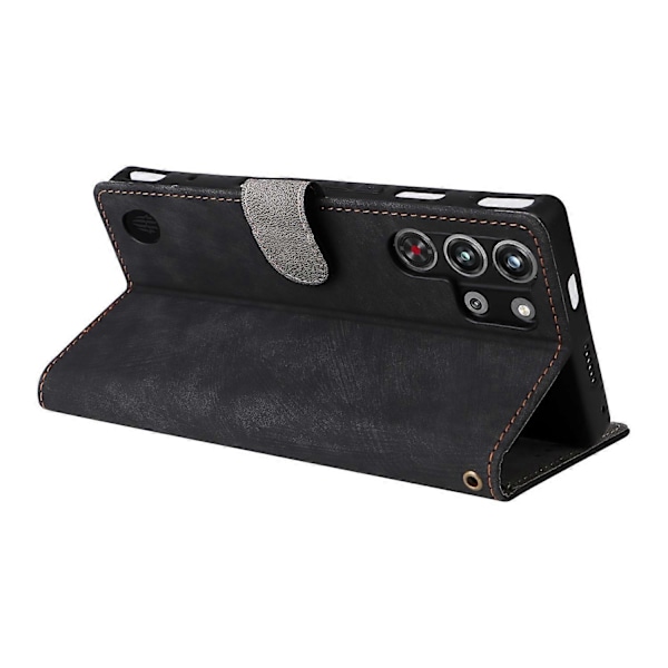 Til ZTE nubia Red Magic 10 Pro 5G/10 Pro+ 5G Wallet Case RFID-blokering PU Læder Cover Stand View Multicolor Black