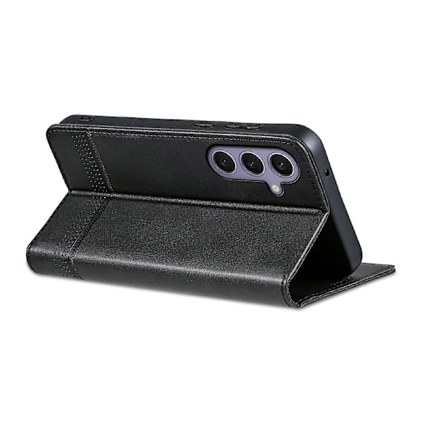 AZNS Fodral för Samsung Galaxy A56 5G, Kohudstruktur PU Läder Plånbok Telefonfodral - Grön Multicolor Black