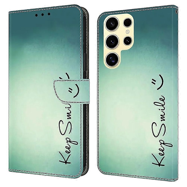 Samsung Galaxy S25 Ultra -kotelo PU-nahkainen lompakkopuhelinkotelo jalustalla Multicolor Style A