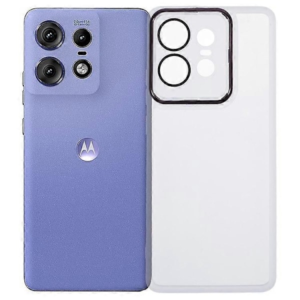 WANLONFENG DKSM -sarja Motorola Edge 50 Pro 5G TPU -kotelolle, galvanoidulla kehyksellä ja karkaistulla lasilla Multicolor Style E