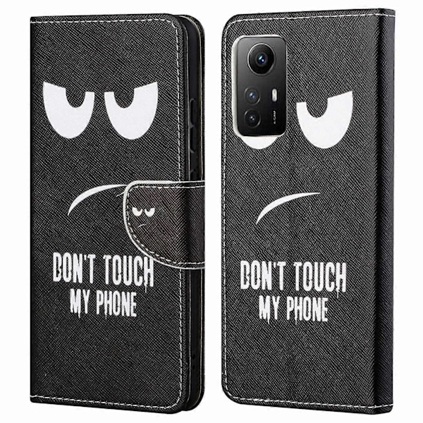 Til Xiaomi Redmi Note 12S 4G Mønsterprint Læder Mobiltelefon Etui Wallet Stand Telefon Cover Multicolor Style C