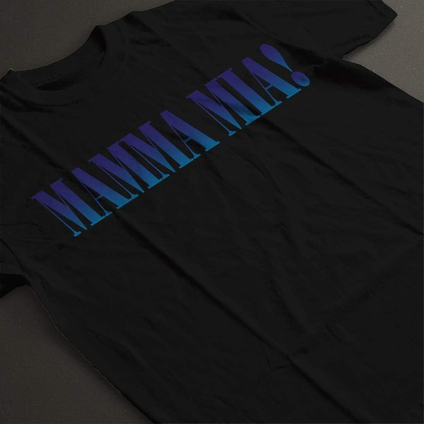 Allt+alla Mamma Mia Teaterlogo T-shirt för kvinnor Black 3XL