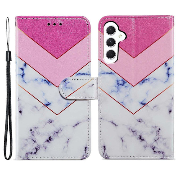 Plånboksfodral för Samsung Galaxy A15 5G PU Läder Mönstertryck Telefonskal Multicolor Style L