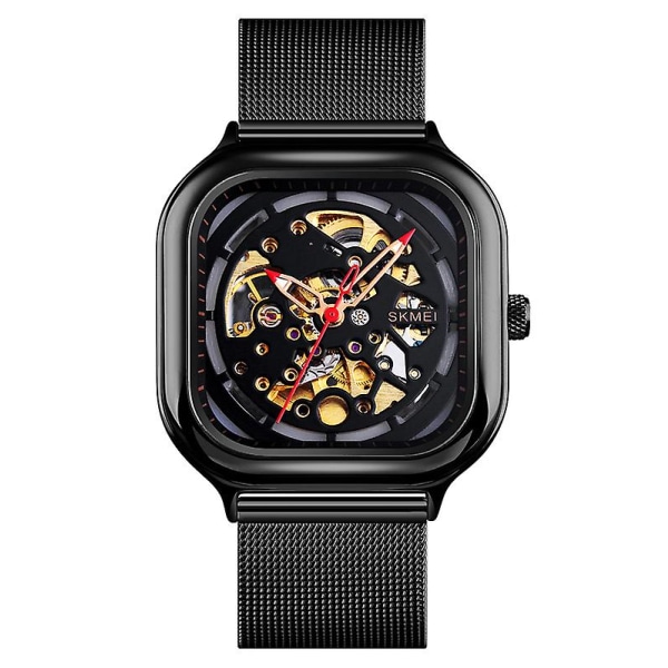 Skmei 9184 Automatic Luxury Herr Mekanisk Watch Black