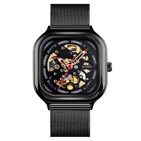 Skmei 9184 Automatic Luxury Herr Mekanisk Watch Black