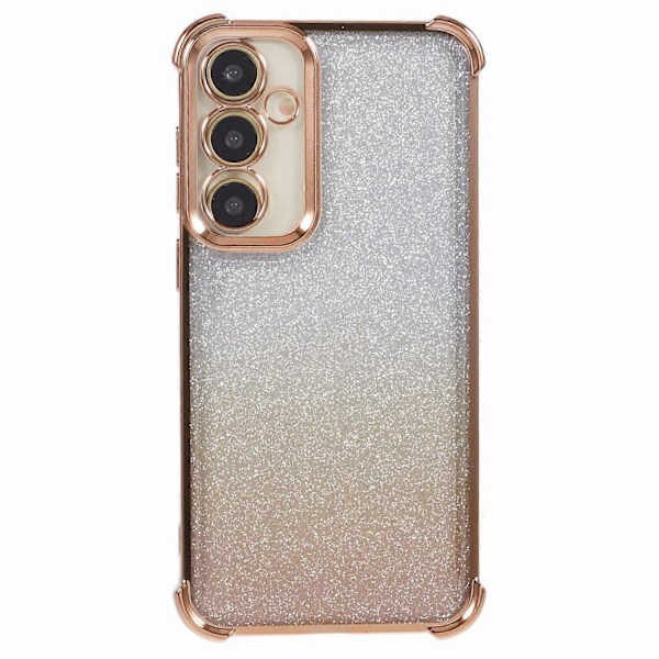 For Samsung Galaxy S23 FE TPU-deksel Glitter Gradient Elektroplettert Anti-Fall Telefonskall Multicolor Style D