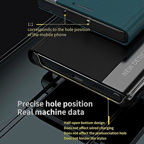 PU Läder Auto-absorberande Ställ Telefonskal för Xiaomi Redmi Note 8T