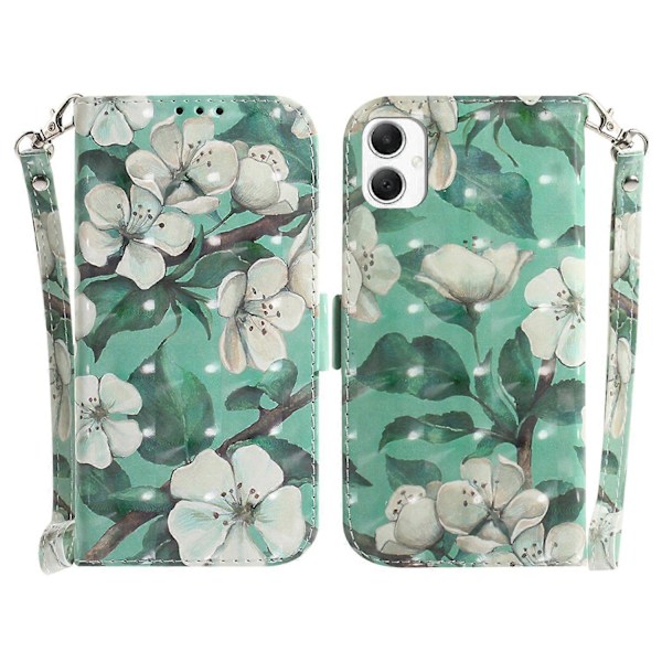 Til Samsung Galaxy A06 Etui Mønstertryk Læder Wallet Telefon Cover Multicolor Style E