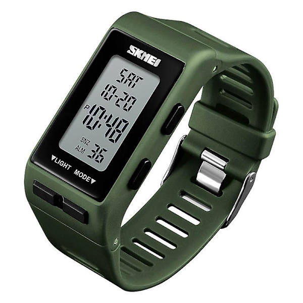 Skmei 1362 Fashion Waterproof Countdown Led Watch Army Green