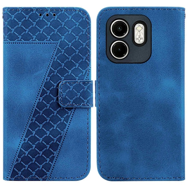 Til Infinix Hot 50i 4G/Smart 9 4G Stand Case 7-Formet Mønster Præget Læder Telefon Cover Multicolor Style D