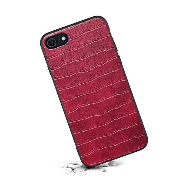 iPhone 7/8/SE/SE -kotelo Krokotiilinnahkakuvioitu PU-nahka+PC+TPU-puhelinkuori Multicolor Rose