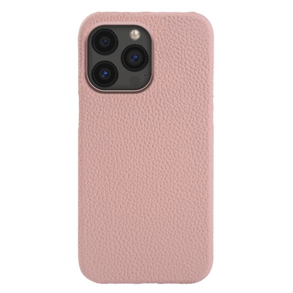 Cover till Iphone 13 Pro Max 6,7", Läderbelagd PC- phone case kompatibel med Magsafe Pink