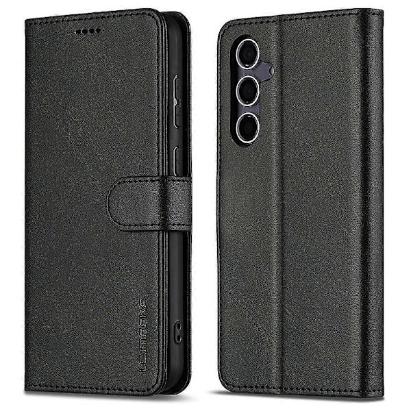 LC.IMEEKE Etui til Samsung Galaxy A16 5G/A16 4G Kalveskindsstruktur PU Læder Stand Wallet Telefon Cover Multicolor Style A