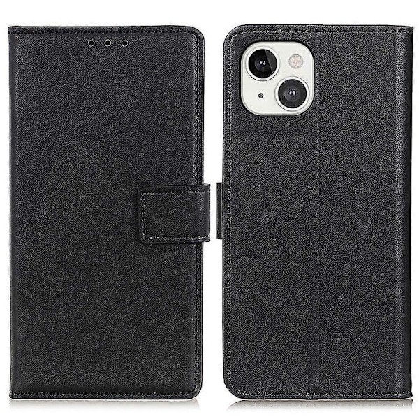 Stöttåligt Läder Magnetlås Ställ Plånboksdesign Mobilskal för iPhone 13 6.1 tum Multicolor Style A