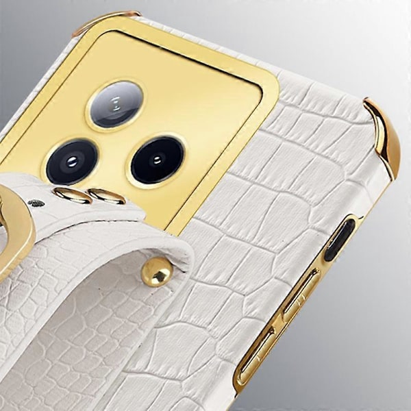 Skal för Xiaomi Civi 3 5G 6D Elektroplätering Armband PU Läder+TPU Skydd Multicolor Style A