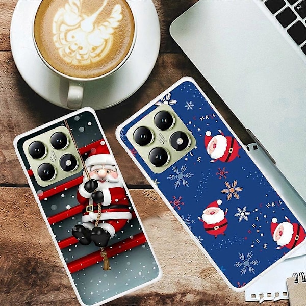 Skal till Xiaomi 14T Festligt Julmönster TPU Skyddande Mobilskal Multicolor Small Tree