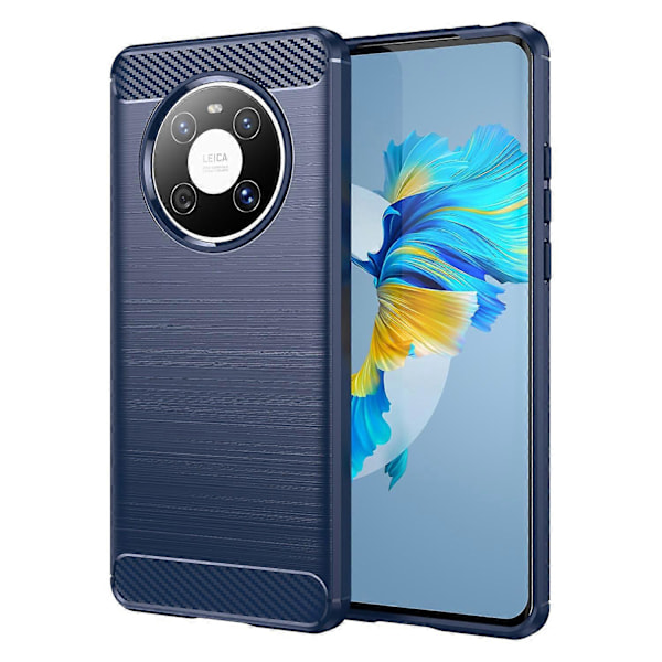 För Huawei Mate 40E/Mate 40 Skal Slim-Fit Kolfibertextur Telefonskal TPU Multicolor Style C