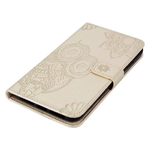 Til Samsung Galaxy A05 4G Etui Ugle Præget PU Læder Anti-drop Telefon Wallet Cover Multicolor Style D