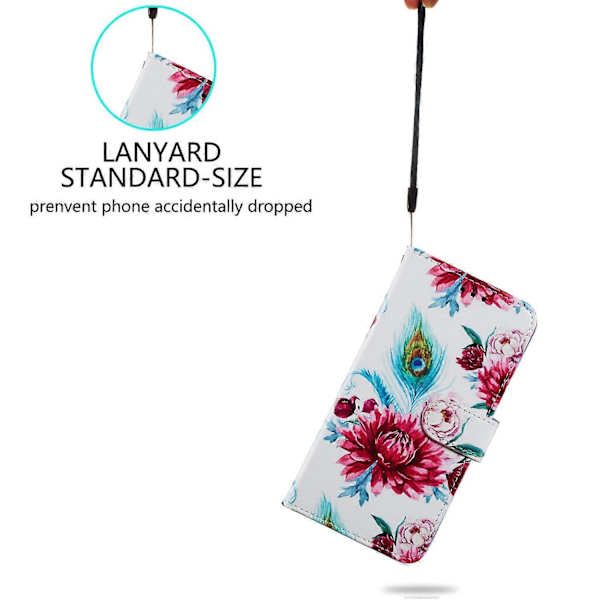Til Samsung Galaxy A05s 4G Wallet Case PU Læder Mønster Print Telefon Cover Multicolor Style I