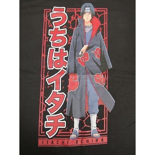 Naruto Shippuden Itachi Uchiha Svart T-shirt för män M