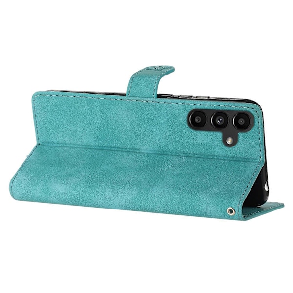 Fodral för Samsung Galaxy A26 5G Läder Präglat Blommigt Telefonskydd Plånbok med Handledsrem Multicolor Style D