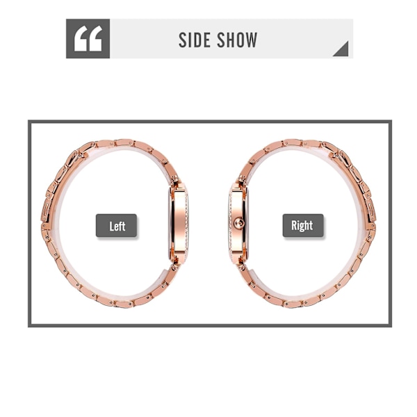 Skmei 1784 Rund Urskive Kvarts Dameur uden Skala Rose Gold