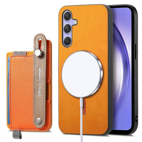 Til Galaxy S24 telefondeksel Multicolor Orange