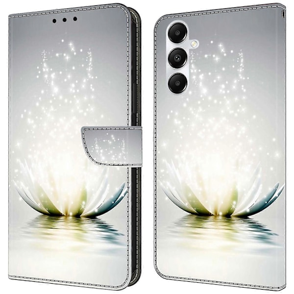 Til Samsung Galaxy A25 5G Wallet Case Anti-drop 3D Mønster Print Cover Multicolor Lotus
